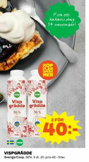 Coop Coop Vispgrädde erbjuda