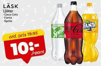 Matrix Butikerna Läsk Coca-Cola, Fanta, Sprite erbjuda