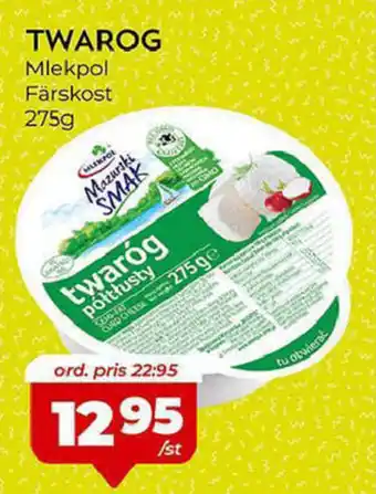 Mlekpol Twarog Färskost 275g