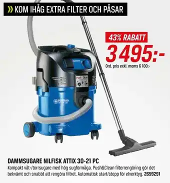 Tools Dammsugare Nilfisk Attix 30-21 PC erbjuda