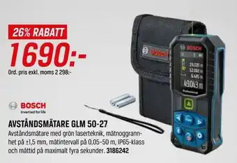Bosch Avståndsmätare GLM 50-27