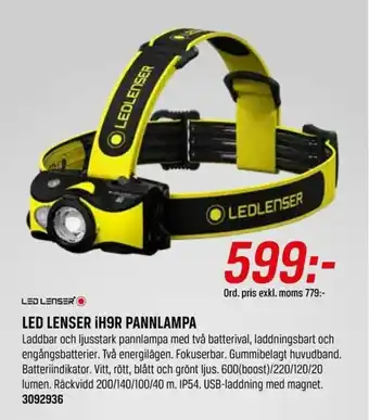 Led Lenser iH9R Pannlampa