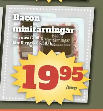 Bonum Matmarknad Bacon minitärningar erbjuda