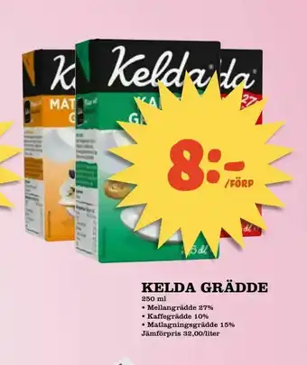 Bonum Matmarknad Kelda grädde erbjuda
