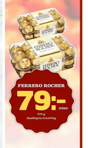 Bonum Matmarknad Ferrero rocher erbjuda
