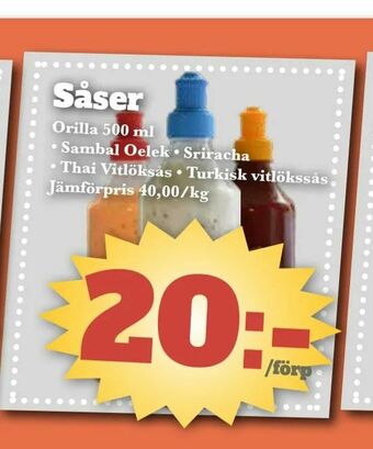 Bonum Matmarknad Såser erbjuda