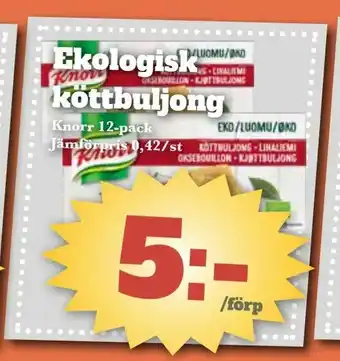 Bonum Matmarknad Ekologisk köttbuljong erbjuda