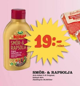 Bonum Matmarknad Smör- & rapsolja erbjuda