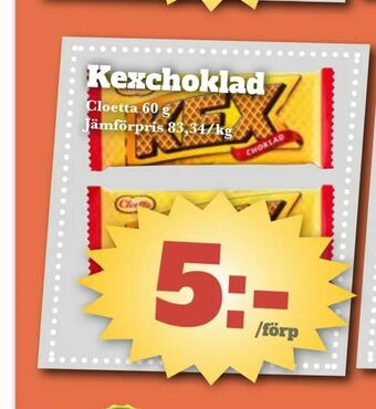 Bonum Matmarknad Kexchoklad erbjuda