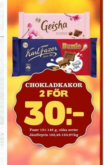Bonum Matmarknad Chokladkakor erbjuda
