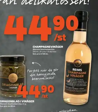 Coop Forum Champagnevinäger erbjuda