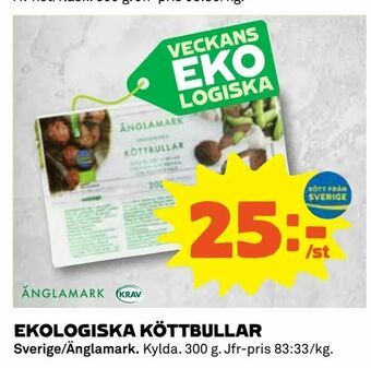 Coop Daglivs Ekologiska köttbullar erbjuda