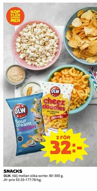 Coop Daglivs Snacks erbjuda