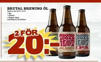 Brutal brewing öl