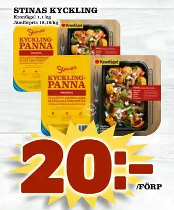 Din Mat Stinas kyckling erbjuda