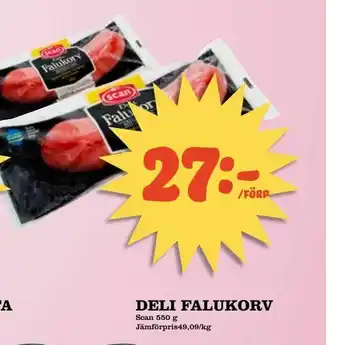 Din Mat Deli falukorv erbjuda