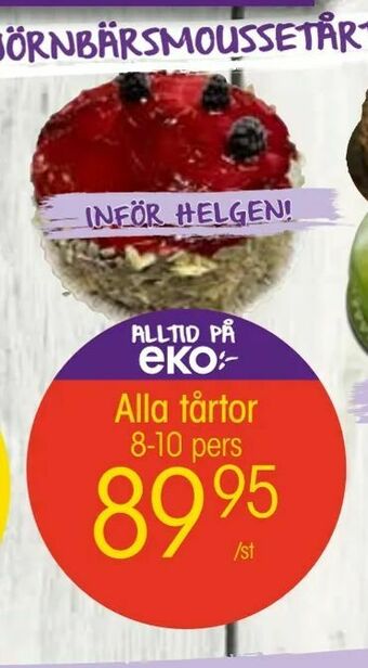 EKO Alla tårtor erbjuda