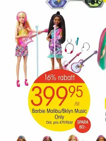 Barbie Malibu/Bklyn Music Only