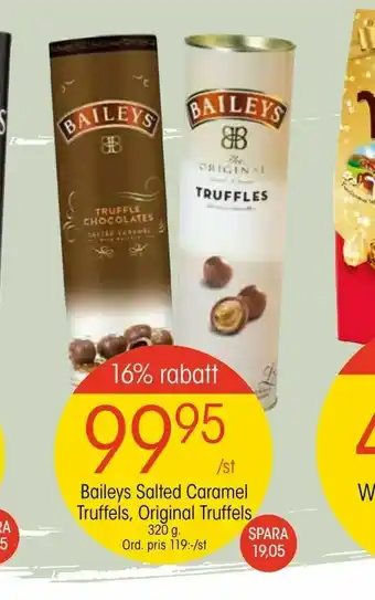 Baileys Salted Caramel Truffels, Original Truffels