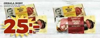 Matboden Ektorp Onsala korv erbjuda