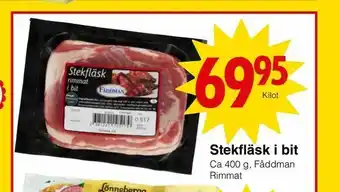 Stekfläsk i bit