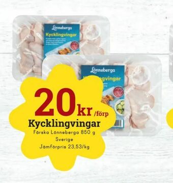 minmatbutik Kycklingvingar erbjuda