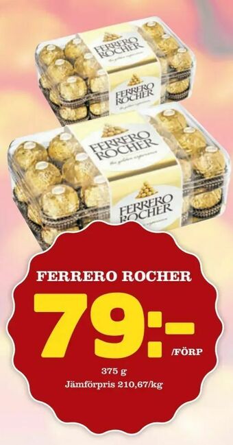 minmatbutik Ferrero rocher erbjuda