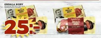 Nelins Onsala korv erbjuda