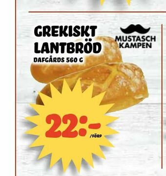 Nelins Grekiskt lantbröd erbjuda