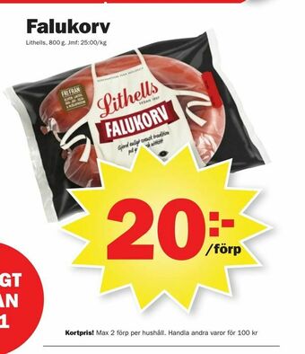 Pekås Falukorv erbjuda