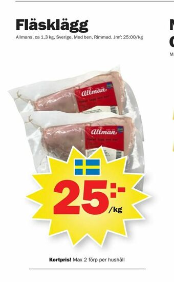 Pekås Fläsklägg erbjuda