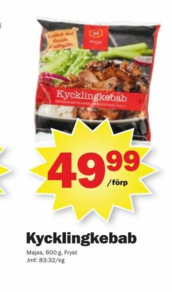 Pekås Kycklingkebab erbjuda
