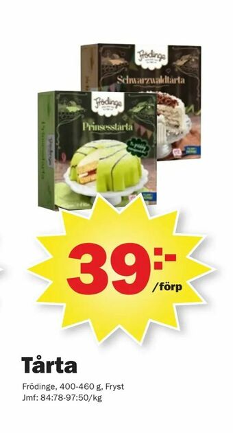 Pekås Tårta erbjuda