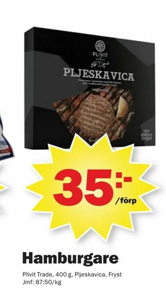 Pekås Hamburgare erbjuda