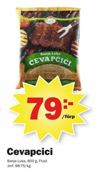 Pekås Cevapcici erbjuda