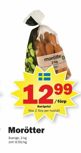 Pekås Morötter erbjuda