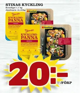 Prisma Mat Stinas kyckling erbjuda