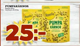 Pumpakärnor