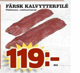 Prisma Mat Färsk kalvytterfilé erbjuda