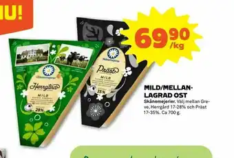 Stora Coop Mild/mellan- lagrad ost erbjuda