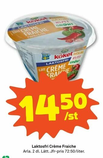 Stora Coop Laktosfri Crème Fraiche erbjuda