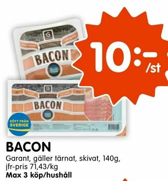 Tempo Bacon erbjuda