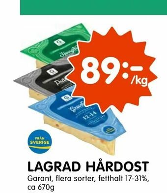 Tempo Lagrad hårdost erbjuda