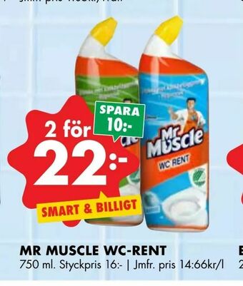 ÖoB Mr muscle wc-rent erbjuda