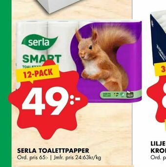 ÖoB Serla toalettpapper erbjuda