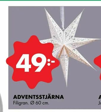 ÖoB Adventsstjärna erbjuda