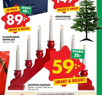 ÖoB Adventsljusstake erbjuda