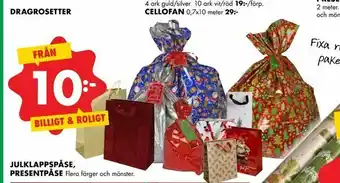 ÖoB Julklappspåse, presentpåse erbjuda