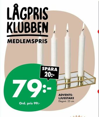 ÖoB Advents- ljusstake erbjuda