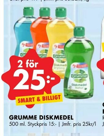 ÖoB Grumme diskmedel erbjuda